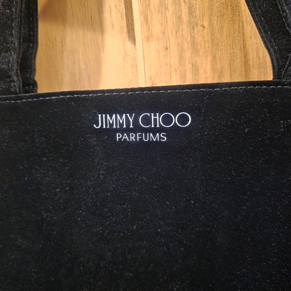 Jimmy Choo Parfums Tote Bag Womens L Black Silver Glitter Gift Promo Shopper NWT - Picture 5 of 8